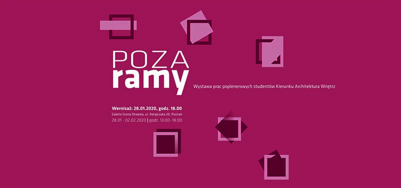 plakat poza ramy