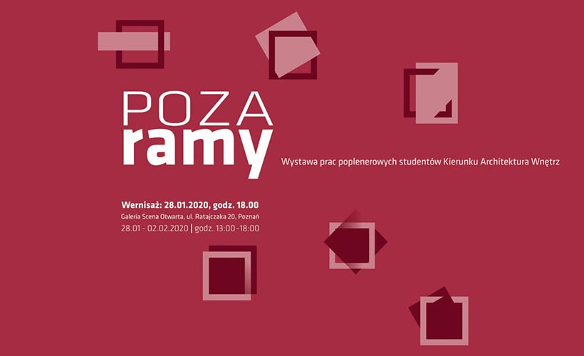 plakat poza ramy