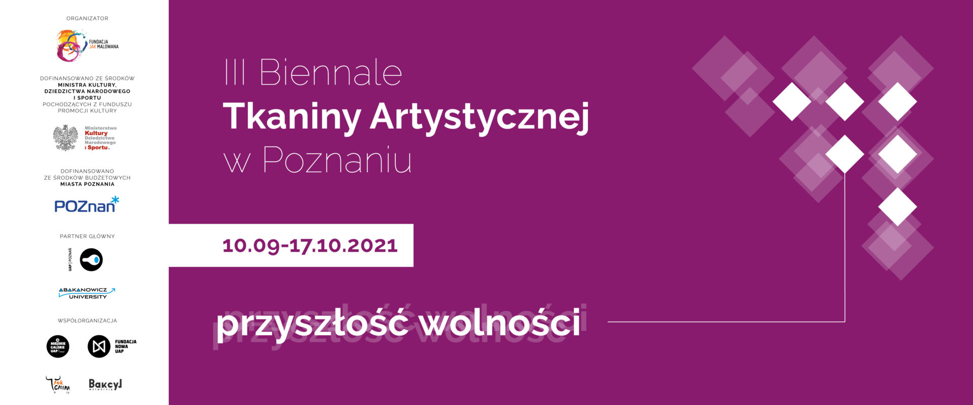 plakat biennale tkaniny artystycznej