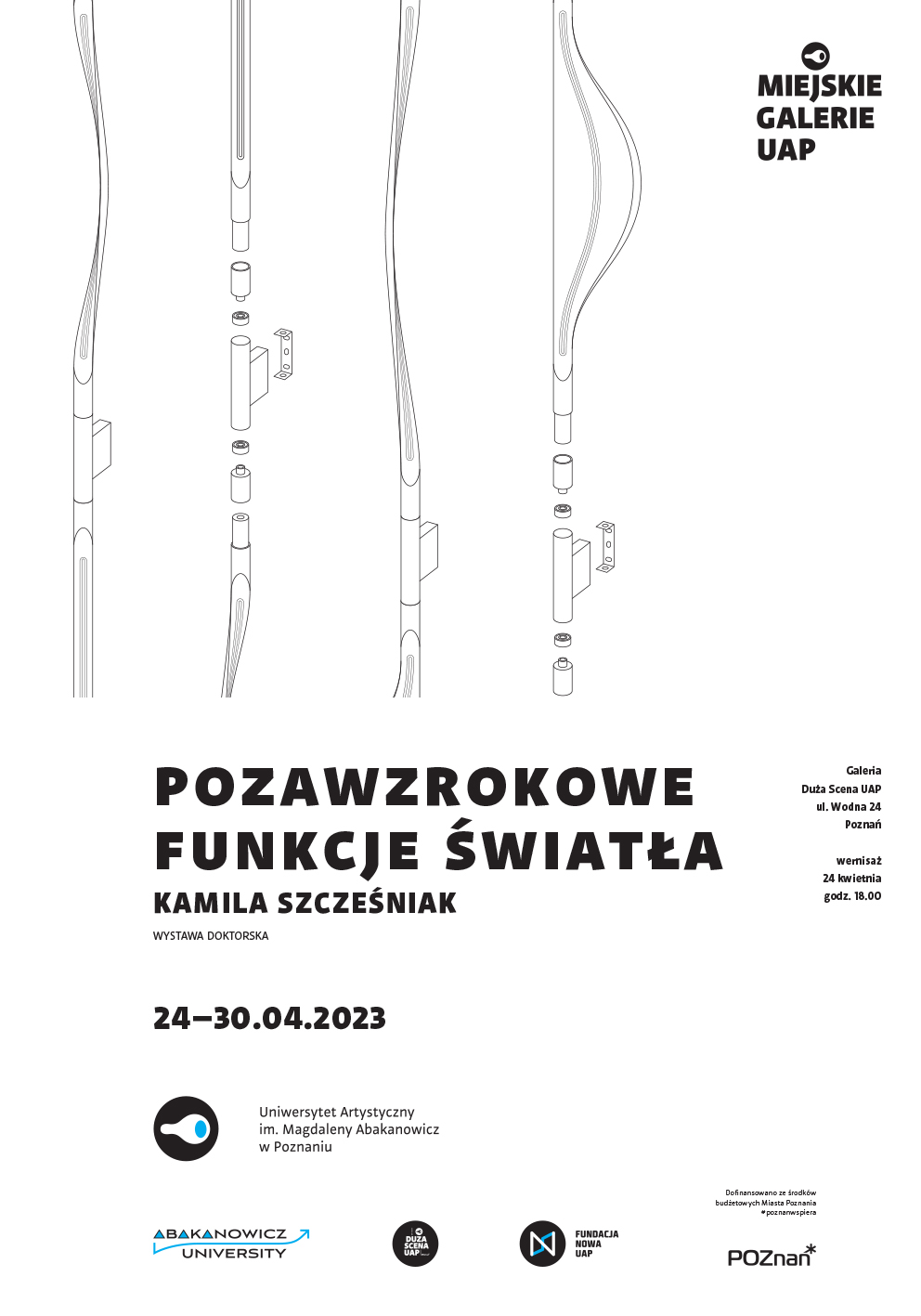 plakat pozawzrokowe funkcje światła