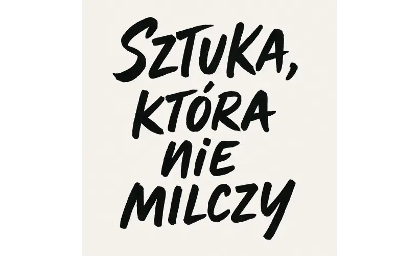 plakat Sztuka, która nie milczy