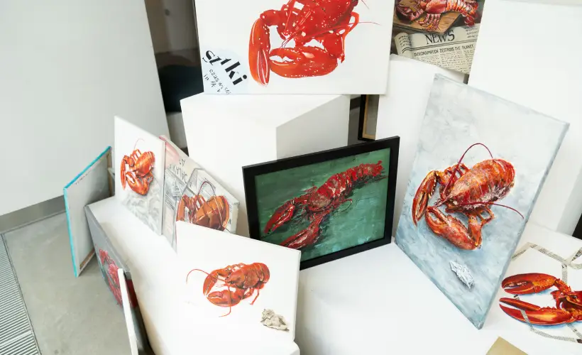 zdjęcie z Wystawy prac Uczestniczek i Uczestników Uniwersytetu Artystycznego Trzeciego Wieku