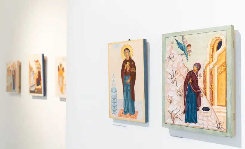 zdjęcie z Wystawy prac Uczestniczek i Uczestników Uniwersytetu Artystycznego Trzeciego Wieku